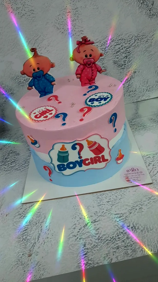עוגה מעוצבת מין הנולד
